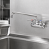 Thumbnail image #3 for Krowne Silver Series Splash-Mounted Commercial Faucet with 10-Inch Swing Spout, 4-Inch Centers