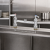 Thumbnail image #3 for T&S Brass B-0220-LNCC Pantry Double Swivel Base Deck Mount Mixing Faucet, 8-Inch Centers, Less Nozzle