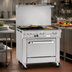 Thumbnail image #3 for Southbend Ultimate 36-Inch Gas Restaurant Range with 2 Burners, 24-Inch Griddle, and Convection Oven