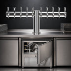 Thumbnail image #3 for Micro Matic USA Metropolis METRO-T-10PSSKR 10-Faucet Countertop Glycol-Cooled T-Style Draft Beer Tower, 34-Inch, Polished Stainless Steel