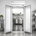 Thumbnail image #3 for Beverage-Air P-Series Extra Tall Roll-Thru Refrigerator, One-Section, Top-Mount Self-Contained, Two Solid Doors