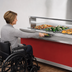 Thumbnail image #3 for Vollrath 4-Series Signature Server Stainless Steel ADA Countertop Plate Rest, 46-Inch W x 7-Inch D