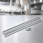Thumbnail image #3 for Hatco DL-TRACK-8W White Track Mount Food Warmer Bar Kit with Coupler, Two 4-Foot Bars
