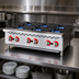 Thumbnail image #3 for Omcan 36-Inch Countertop Natural Gas Commercial Hot Plate with 6 Burners