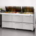 Thumbnail image #3 for Turbo Air PRO Series Mega Top Three-Section Sandwich/Salad Prep Table with 6 Drawers, 72-5/8 Inch