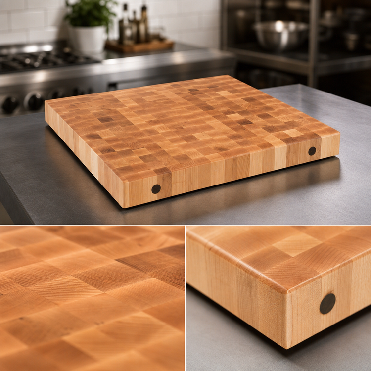 Product image #3 for John Boos Boos Block End-Grain Northern Hard Rock Maple Island Countertop, 30 x 30 x 7 Inch