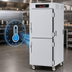 Thumbnail image #3 for Metro C5 8 Series Mobile Full-Height Pass-Thru Controlled Temperature Holding Cabinet with Solid Dutch Doors, 17-Pan Capacity
