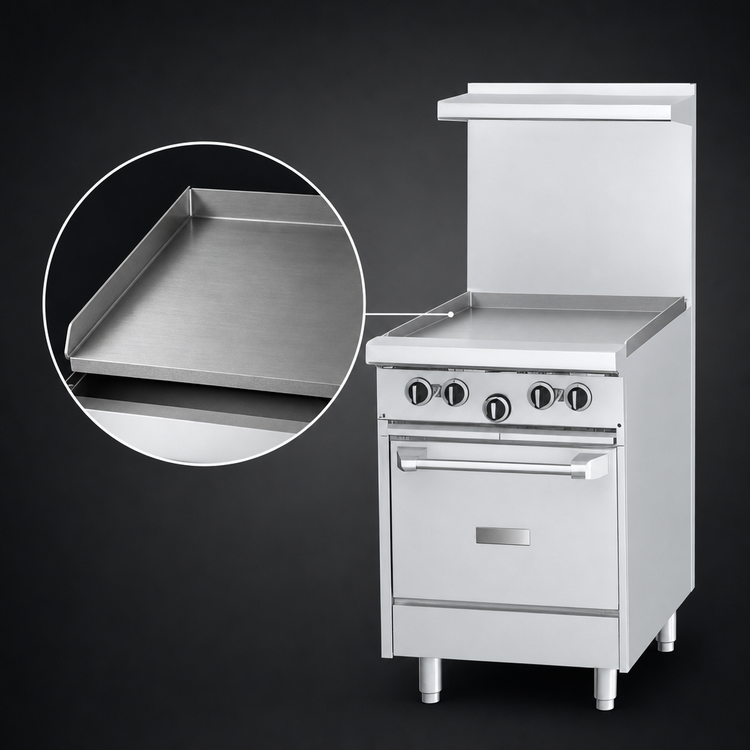 Product image #3 for Garland U Series 24-Inch Gas Restaurant Range with 24-Inch Griddle and Space Saver Oven