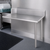 Thumbnail image #3 for John Boos E-Series 72-Inch Clean Straight Dish Table with 10-Inch Boxed Backsplash, Left-to-Right Operation