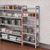 Thumbnail image #4 for Cambro Camshelving Premium 5-Shelf Vented Add-On Polymer Shelving Unit, 24 Inches Wide x 18 Inches Deep x 72 Inches High, Speckled Gray