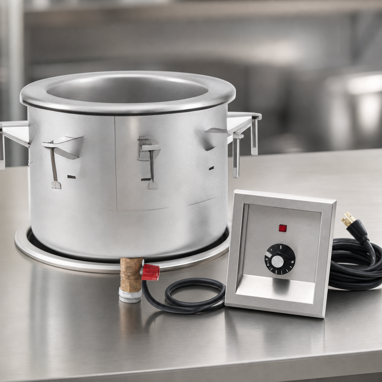 Product image #3 for Vollrath Drop-In Insulated Round Soup Well, 11 Qt, Wet Operation, Thermostatic Control