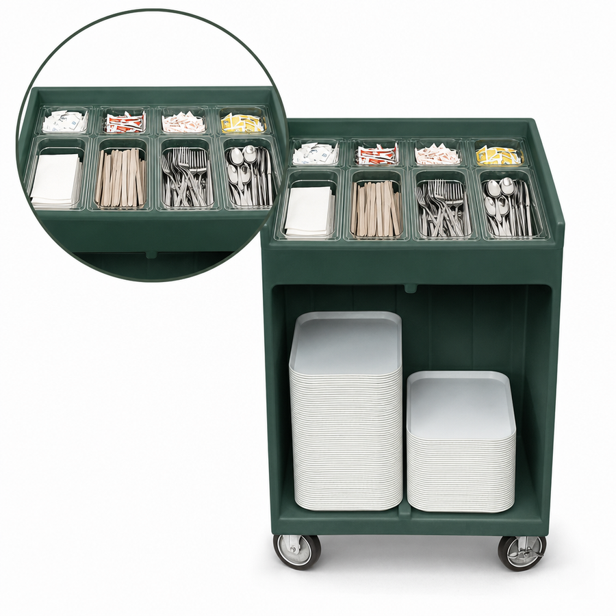Eight Built-In Self-Service Compartments