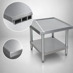 Thumbnail image #3 for BK Resources MST-3024SS 30 x 24 x 20 Inch Stainless Steel Machine Stand with Adjustable Undershelf