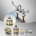 Thumbnail image #3 for T&S Brass Deck-Mount Workboard/Bar Sink Faucet with 4-Inch Centers and 2 15/16-Inch Swivel Gooseneck