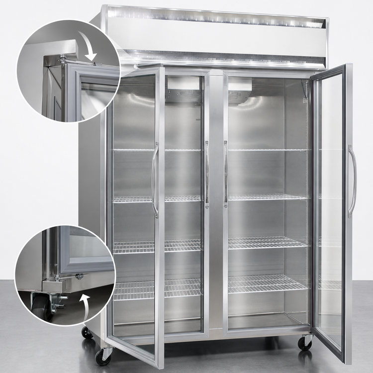 Product image #3 for Continental Refrigerator 2FENGD Extra-Wide Two-Section Reach-in Glass Door Freezer