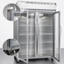 Thumbnail image #3 for Continental Refrigerator 2FENGD Extra-Wide Two-Section Reach-in Glass Door Freezer