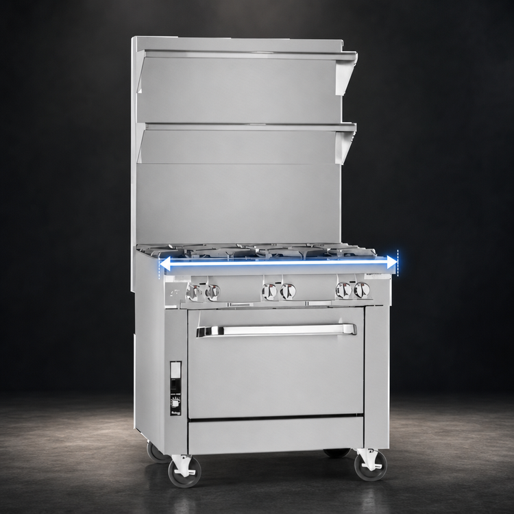 Product image #3 for Southbend Platinum 36-Inch Heavy Duty Spreader Cabinet with Solid Top, Cabinet Base, and Stainless Steel Front & Sides