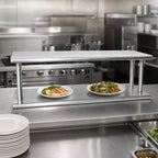 Thumbnail image #3 for BK Resources PTS-1848-2 Double-Tier Wall-Mounted Pass-Through Shelf, 48 x 18 Inches, 304 Stainless Steel