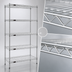Thumbnail image #3 for Eagle Group 5-Tier Stationary Chrome-Plated Wire Shelving Starter Unit with QuadTruss®, 60