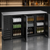 Thumbnail image #3 for Beverage-Air BB78HC-F-B Three-Section Back Bar Refrigerator with Solid Doors and Black Exterior