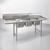 Thumbnail image #3 for Eagle Group 412 Series 3-Compartment Stainless Steel Sink with 24-Inch Left Drainboard