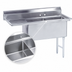 Thumbnail image #3 for Advance Tabco 2-Compartment Fabricated Sink with 18-Inch Left Drainboard, 52-1/2-Inch Long