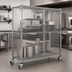 Thumbnail image #3 for QuadTruss Mobile Open Wire Security Cage with 2 Padlock-Ready Doors
