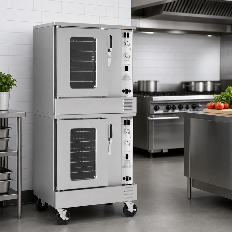 Product image #3 for Southbend Platinum Double Deck Half-Size Electric Convection Oven, Standard Depth, Ventless