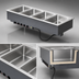 Thumbnail image #3 for Vollrath 5-Pan Full-Size Drop-In Electric Hot Food Well with Manifold Drain and Thermostatic Controls