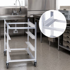 Thumbnail image #4 for Channel Manufacturing GRR-83 Aluminum Glass Rack Dolly for 20 x 20 Inch Racks, 4-Rack Capacity, 8-Inch Spacing
