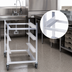 Thumbnail image #4 for Channel Manufacturing GRR-83 Aluminum Glass Rack Dolly for 20 x 20 Inch Racks, 4-Rack Capacity