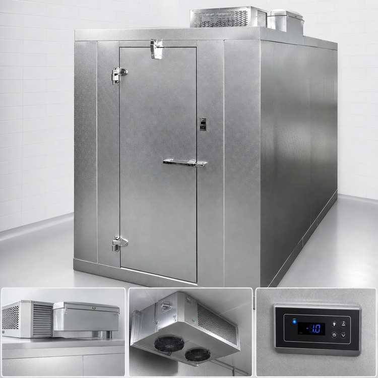 Product image #3 for Norlake Kold Locker Outdoor Walk-In Freezer, 8' x 8' x 7'7" H, With Floor, Self-Contained R290 Capsule Pak ECO Refrigeration