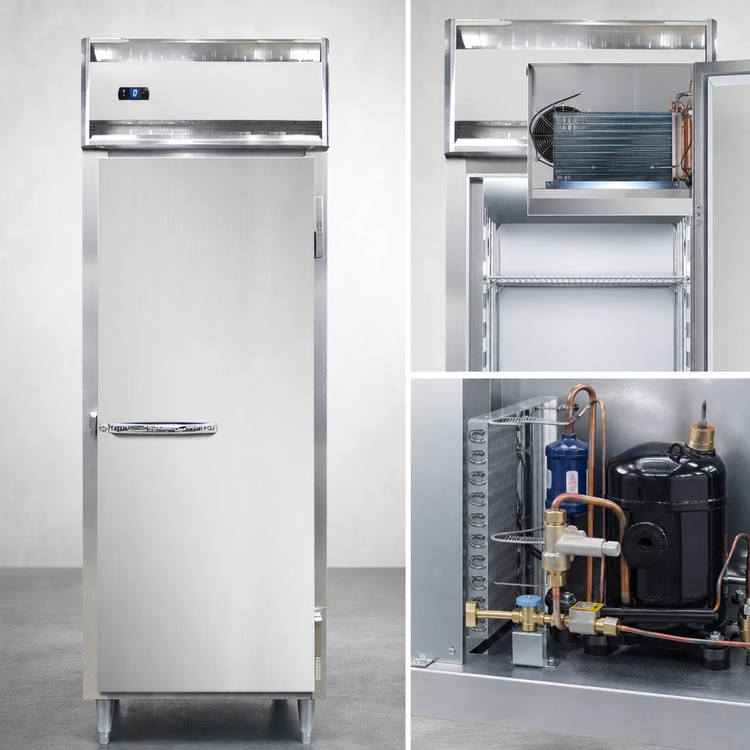 Product image #3 for Continental Refrigerator Designer Line D1FESNSS One-Section Wide Reach-In Freezer - Shallow Depth