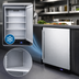 Thumbnail image #3 for Summit Commercial 24-Inch Undercounter All-Freezer, 4.7 Cu. Ft., Built-In/Freestanding, Stainless Steel