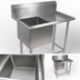 Thumbnail image #3 for John Boos Pro-Bowl 1-Compartment Stainless Steel Sink with Right Drainboard and 10