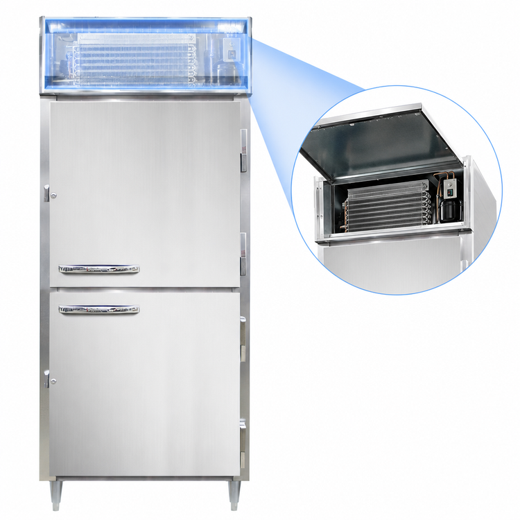 Product image #3 for Continental Refrigerator Designer Line D1FXSNSAHD One-Section Extra-Wide Shallow Depth Reach-in Freezer