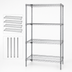 Thumbnail image #3 for Quantum 36-Inch x 18-Inch x 86-Inch 304 Stainless Steel Wire Shelving Starter Kit with 4 Shelves