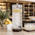 Thumbnail image #3 for Cal-Mil Heritage Round Single Beverage Dispenser with Dark Stained Oak Curved Base and Acrylic Container