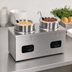 Thumbnail image #3 for Nemco 4-Quart Twin-Well Wet Countertop Food Warmer with Inset, Cover & Ladle, 220V