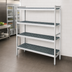 Thumbnail image #3 for Fermostock 4-Tier Stationary Starter Shelving Unit with Removable Polymer Inserts, 42W x 22D x 83H