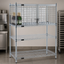 Thumbnail image #3 for EAGLEbrite 60-Inch Wide x 24-Inch Deep Security Cage Enclosure Kit with Hinged Doors, Zinc Finish