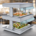 Thumbnail image #3 for Duke HotFrost HF35-2-HFL-HFL 35 Inch 2-Tier Hot/Cold Switchable Drop-In Merchandiser