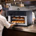 Thumbnail image #3 for Hatco Flav-R-Savor Pass-Through 2-Tier Humidified Countertop Heated Air Curtain Display Cabinet for Full-Size Sheet Pans