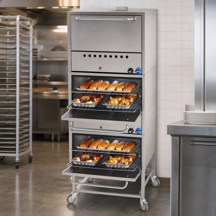 Product image #3 for Comstock-Castle 36-Inch Double-Stack Gas Bake Oven