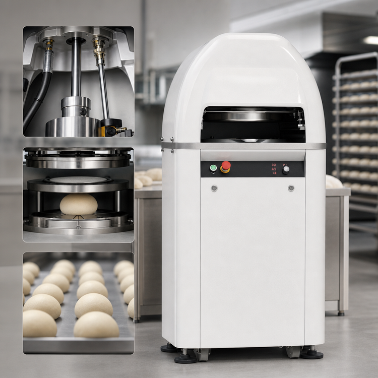 Product image #4 for Trento Automatic Hydraulic Dough and Bun Rounding Divider, 30-Piece, 220V, 3-Phase