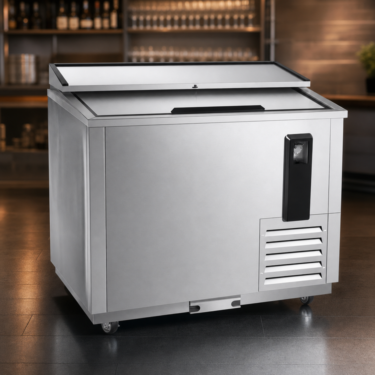 Product image #3 for Atosa 36-3/4-Inch Horizontal Bottle Cooler, 7.7 Cu. Ft., Stainless Steel, Side-Mount Refrigeration