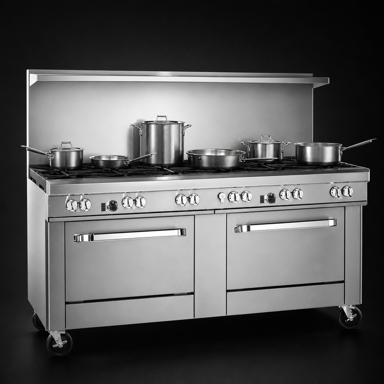 Product image #3 for Southbend Ultimate 4725DD 72-Inch Gas Restaurant Range with (6) Non-Clog, (4) Pyromax Burners, and (2) Standard Ovens