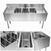 Thumbnail image #3 for CHOICE by Glastender C-FSB-96 Four-Compartment Underbar Sink Unit with Dual Drainboards, 96 x 24 Inches