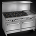 Thumbnail image #3 for Southbend Ultimate 60-Inch Gas Restaurant Range with 5 Open Burners, 24-Inch Griddle, Standard Oven and Convection Oven
