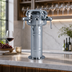 Thumbnail image #3 for Sommelier Countertop Air-Cooled Wine Font with 3 Stainless Steel Side Pull Faucets